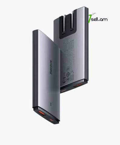 Լիցքավորիչ Baseus GaN5 Pro Ultra Slim Fast Charger C + U 65W * SMARTBOX *