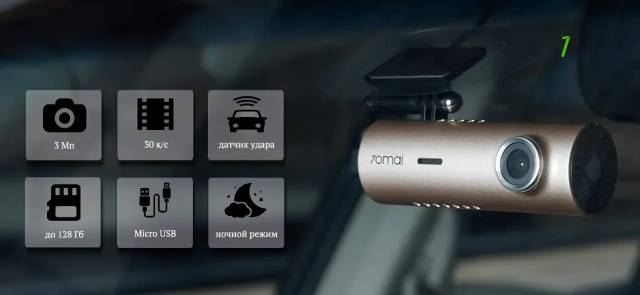 Car camera Xiaomi 70Mai M300 with wifi 2K * SMARTBOX *