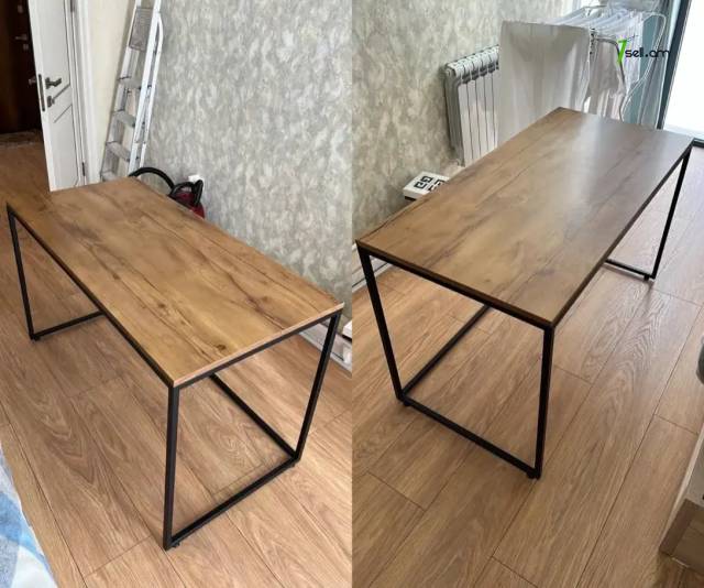 Մետաղական լոֆթ ոճի համակարգչային սեղան