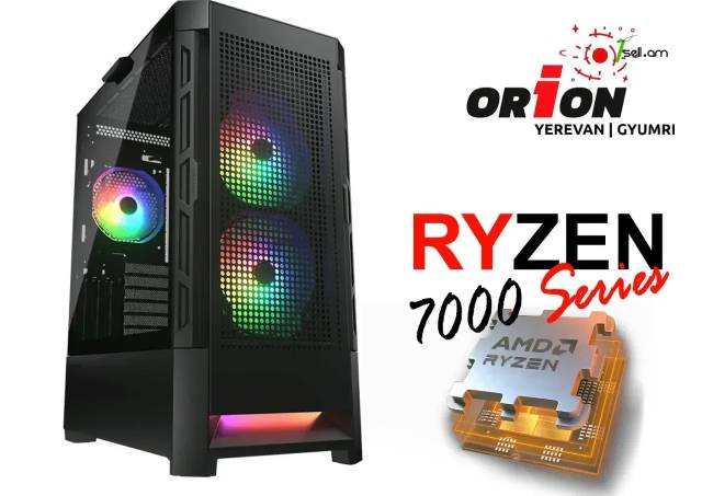 DESIGN-GAMING-PC Ryzen 9 7900 / DDR5 32Gb RAM / RTX 4070 12Gb / M.2 NVMe 1Tb SSD / Երաշխիքով