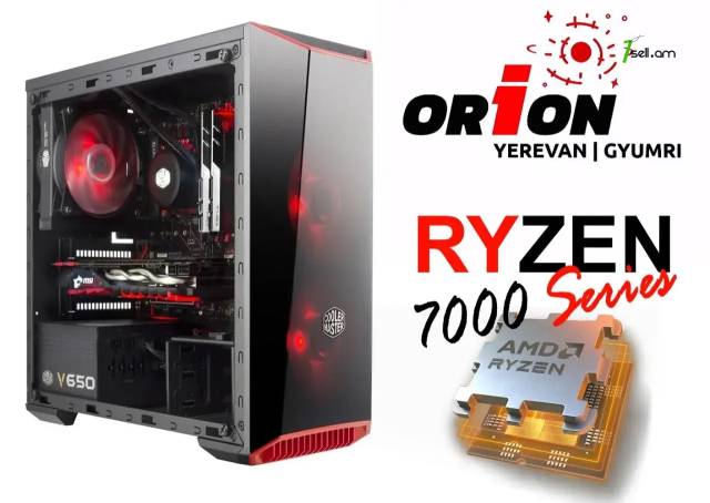 DESIGN-GAMING PC Ryzen 5 7600X / A620 / DDR5 32Gb RAM / RTX 4060 8Gb / M.2 NVMe 1Tb SSD / Երաշխիքով