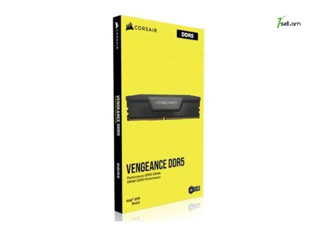 Լիովին նոր Օպերատիվ հիշողություն RAM CORSAIR VENGEANCE DDR5 32GB (2x16GB) 6400MHz PC5-51200