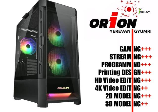 DESIGN-GAMING-PC Core i7 13700K / Z690 / DDR5 32Gb RAM / RTX 4060 8Gb / M.2 NVMe 1Tb SSD / Երաշխիքով