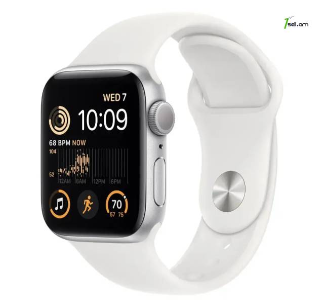 Apple Watch Series SE 2 40mm Silver Aluminum Case with White Sand Sport Band ապառիկ վաճառք առաքում երաշխիք