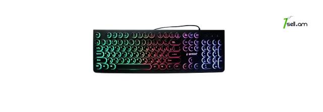 Խաղային RGB ստեղնաշար Gembird KB240L игровая клавиатура gaming keyboard