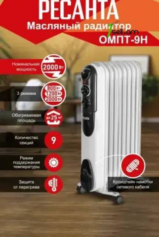 РЕСАНТА ОМПТ-9Н Յուղով էլեկտրական տաքացուցիչ 500/1000/2000վտ