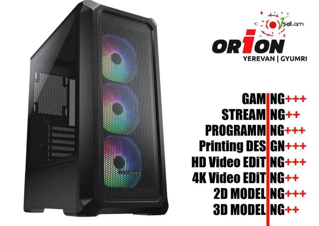 DESIGN-GAMING-PC Core i5 13400 / B760 / DDR4 32Gb RAM / RTX 4060 Ti 16Gb / M.2 NVMe 1Tb SSD / Երաշխիքով