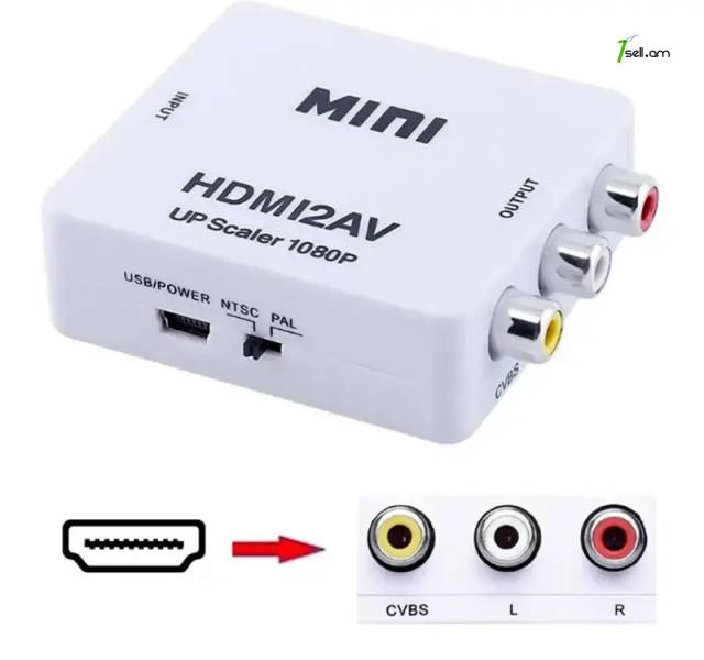 HDMI to AV Converter, HDMI - AV Переобразователь