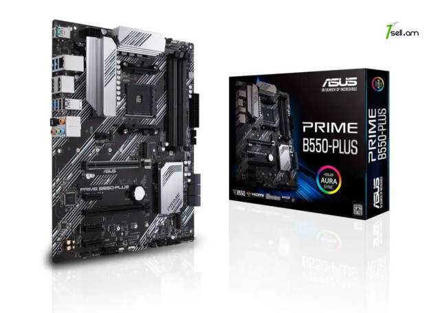Լիովին նոր LGA AM4 մայրական սալիկ B550 ASUS PRIME B550-PLUS