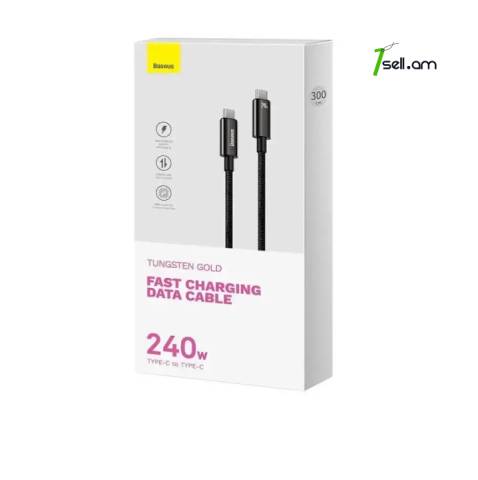 BASEUS type-c to type-c black 1m 240w