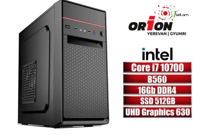 OFFICE PC 10-սերնդի համակարգիչ Core i7 10700 / B560 / DDR4 16Gb RAM / M.2 NVMe 512Gb SSD / Երաշխիքով