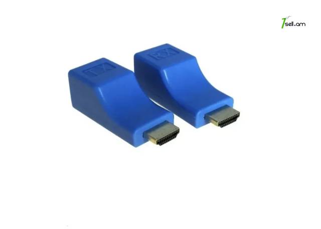 Удлинитель HDMI (Extender) по витой паре cat-5e/6 до 30м