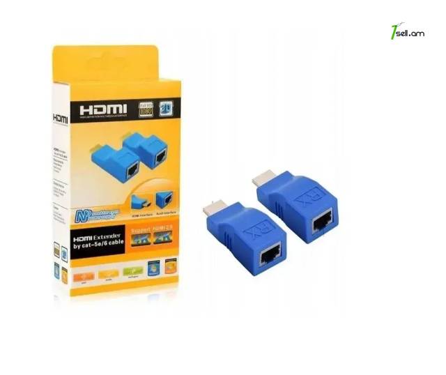 Удлинитель HDMI (Extender) по витой паре cat-5e/6 до 30м