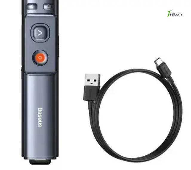 Беспроводной презентер с лазерной указкой Baseus Orange Dot Wireless Presenter (Green Laser, Charging)