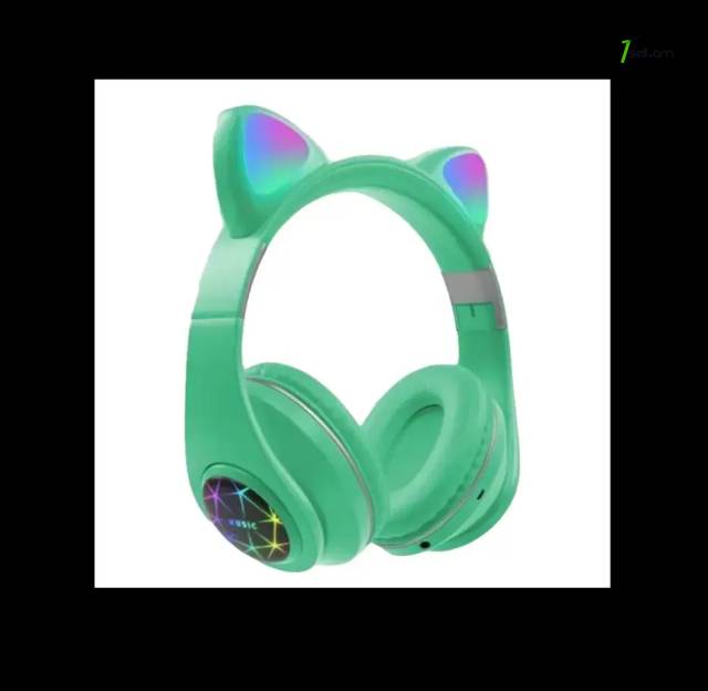 Беспроводные светящиеся Bluethooth наушники Cat ear headphones