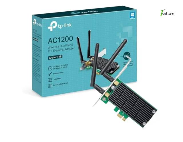 Համակարգչի ցանցային քարտ Wi-Fi Dual-Band [2.4GHz-5GHz] adapter TP-LINK Archer T4E