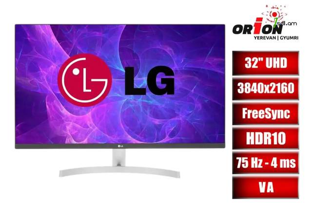 Frameless IPS LED Monitor 32 inch LG 32UN500-W / մոնիտոր 32 դույմ 4K UHD
