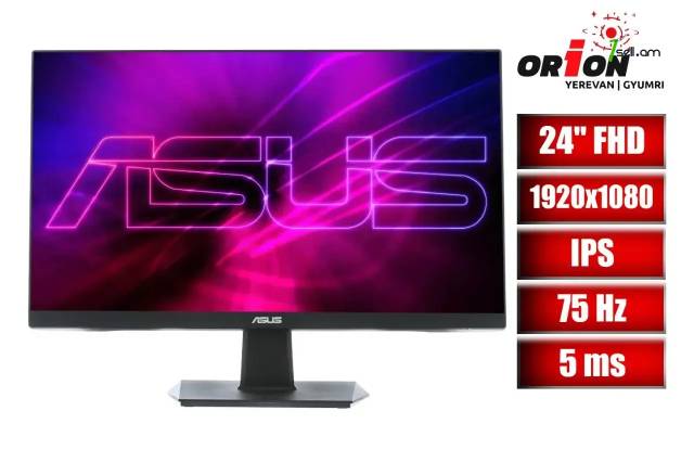 Frameless IPS LED Monitor 24 inch ASUS VA24EHE / մոնիտոր 24 դույմ FULL HD