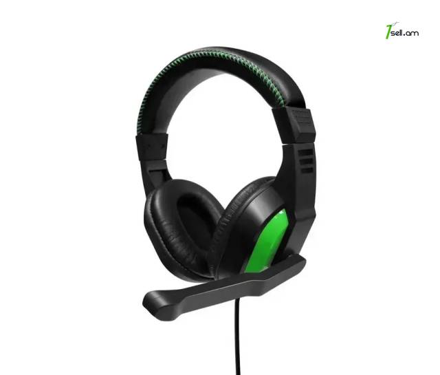 Наушники IPega PG-R023A игровые с микрофоном гарнитура зеленые