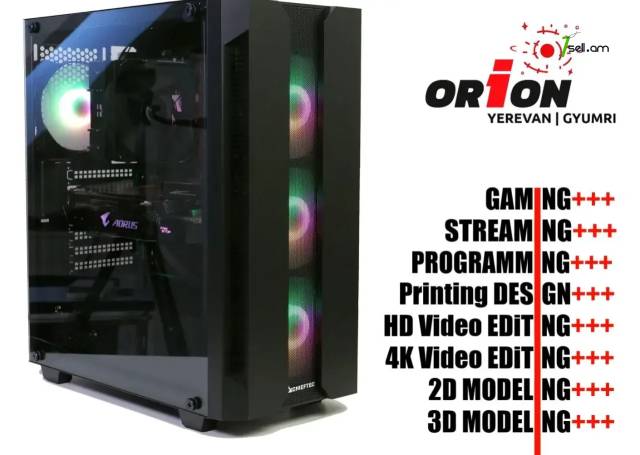DESIGN-GAMING-PC Core i7 13700 / B760 / DDR4 32Gb RAM / RTX 4070 12Gb / M.2 NVMe 1Tb SSD / Երաշխիքով
