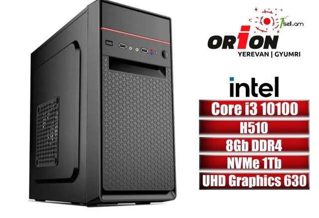 OFFICE PC 10-սերնդի համակարգիչ Core i3 10100 / H510 / DDR4 8Gb RAM / M.2 NVMe 1Tb SSD / Երաշխիքով