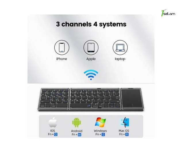 Bluetooth-клавиатура с тачпадом Bluetooth Keyboard with touchpad * SMARTBOX *