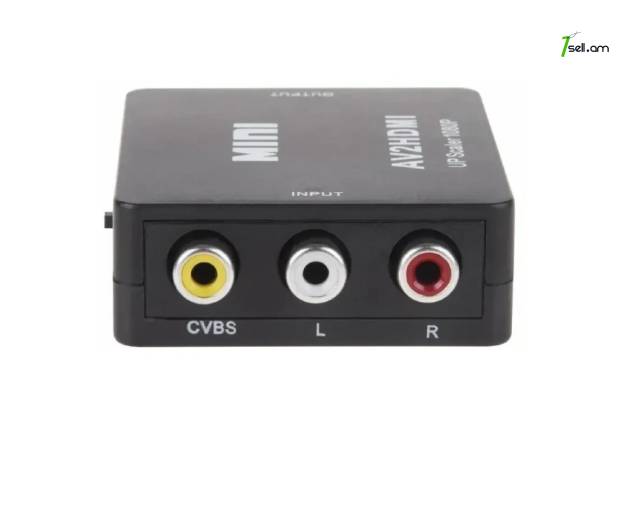 Video Converter AV (RCA) на HDMI վիդեո փոխարկիչ AV to HDMI փոխարկիչ адаптер scaler