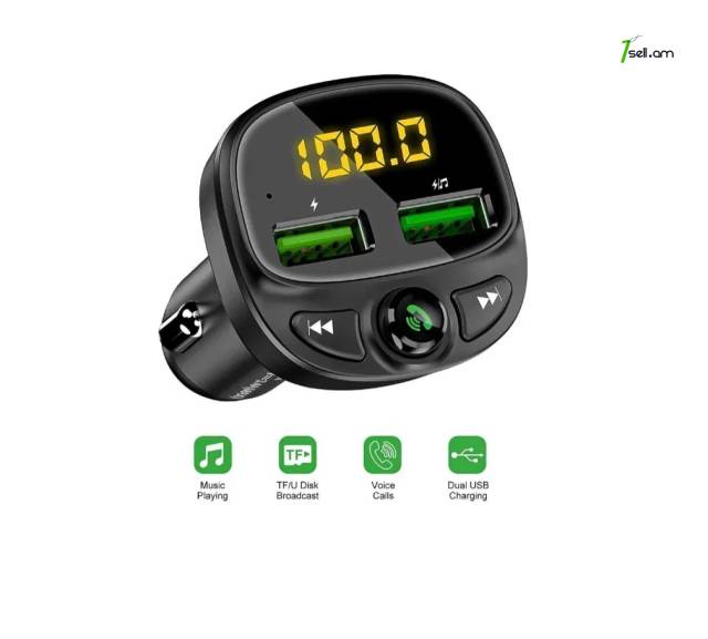 Floveme HY-87 Универсальный автомобильный Bluetooth Mp3 TF Card Car Charge FM Transmitter Modulator
