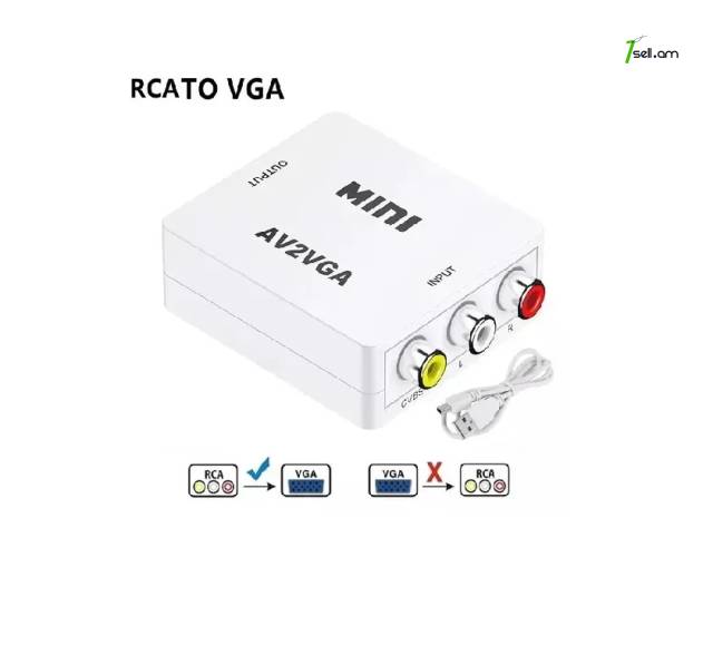 Video Converter AV2VGA վիդեո փոխարկիչ AV դեպի VGA վիդեո փոխարկիչ адаптер VGA to AV
