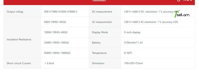 ISmartEV RT100 Тестер изоляции