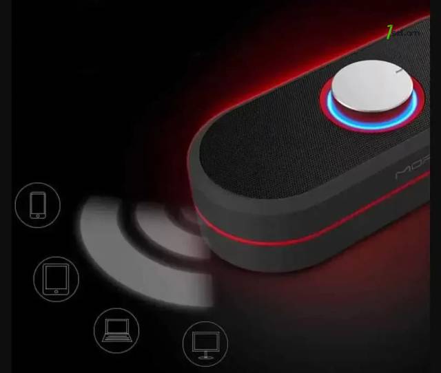 MORUL H2 стерео HiFi Bass мини-динамик Bluetooth/NFC 2.1-канальный (черный) Մինի դինամիկ Բարձրախոս AUX