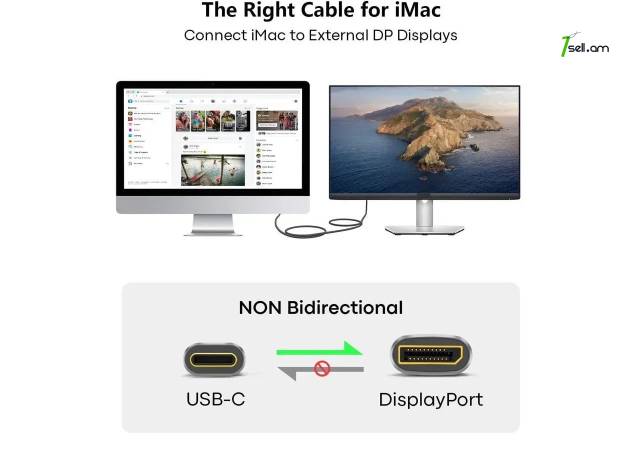 USB Type C to Display Port Premium 3մ cable Кабель USB C-DisplayPort на 165 Гц 8K 8K USB C to DisplayPort 1.4