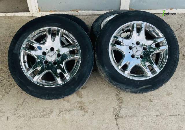 GGG.R16 5x112 4հատ W211 Անիվներ անվահեծերով, համասեզոնային անվադողեր, 225/55 R16