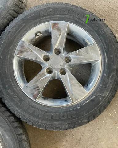 R16 Hyundai bantajj 4hat 5x114.3 Անիվներ անվահեծերով, ձմեռային անվադողեր, 225/60/R16