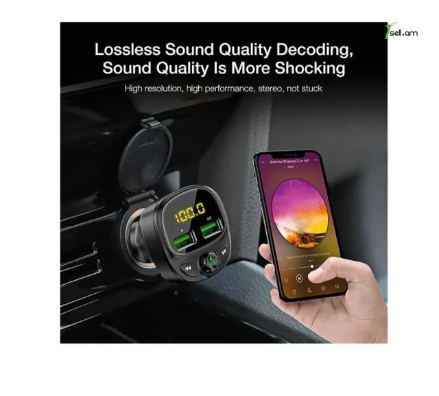 Floveme HY-87 Универсальный автомобильный Bluetooth Mp3 TF Card Car Charge FM Transmitter Modulator