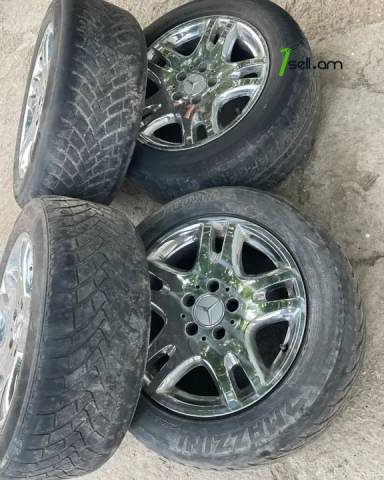 GGG.R16 5x112 4հատ W211 Անիվներ անվահեծերով, համասեզոնային անվադողեր, 225/55 R16