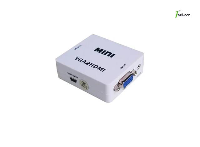 Video Converter VGA на HDMI վիդեո փոխարկիչ VGA դեպի HDMI վիդեո փոխարկիչ адаптер VGA to HDMI