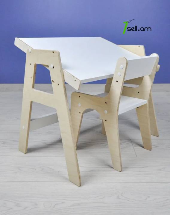 մանկական սեղան և աթոռ детский стол трансформер kids table and chair set