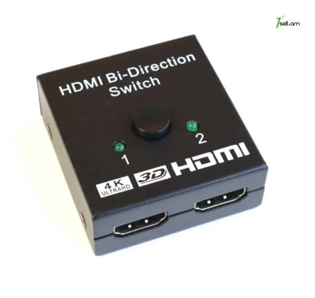 3D HDMI Bi-Direction 4K Switch 1x2 свич սվիչ երկկողմանի աշխատող
