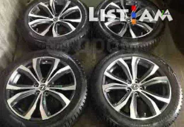 GGG. Lexus 4հատ անվահեծ Օրիգինալ 5x114.3 Համասեզոնային անվադողեր, 235/55 R20