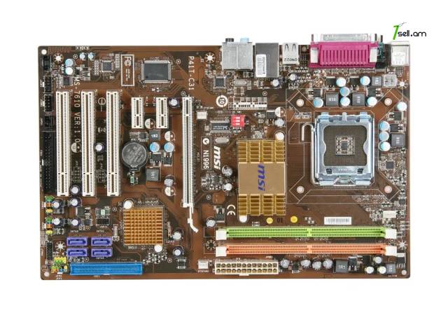MB LGA 775 MSI P41T-C31 Matherboard Մայրսալիկ Պլատա Материнская плата lga775
