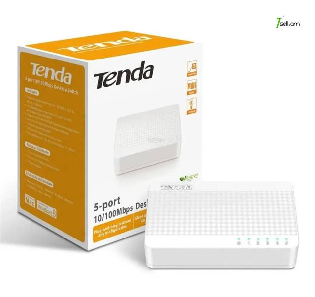5-Port Tenda S105 Destop Switch սվիչ свитч