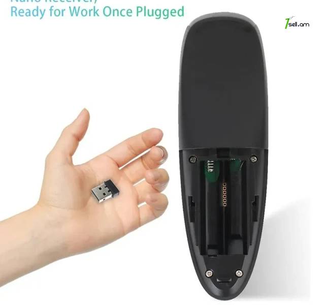 G10 G10S մկնիկի ձայնային կառավարում 2.4G USB ընդունիչ Пульт ДУ беспроводной аэромышь Air Mouse Voice Control