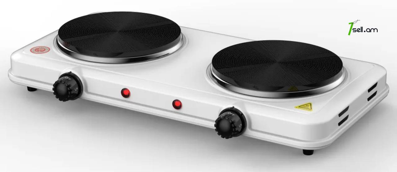 էլեկտրական սեղանի սալօջախ   электрическая плита с чугунной конфоркой  electric tabletop hot plate electric table stove