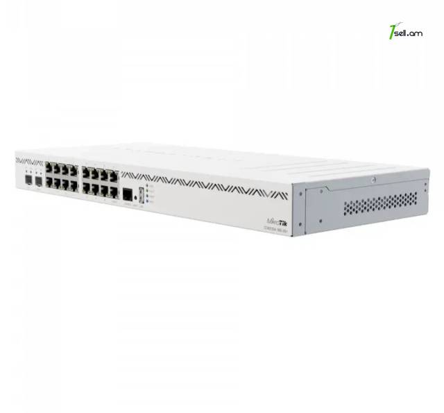 Switch MikroTik CCR2004-16G-2S + PC 16G + 2x SFP + silver routerbaord microtik ubiquty switch RouterOS SERVER