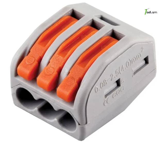 Wago տերմինալ 213 (3տ) : 32A 250V
