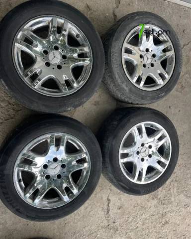 GGG.R16 5x112 4հատ W211 Անիվներ անվահեծերով, համասեզոնային անվադողեր, 225/55 R16