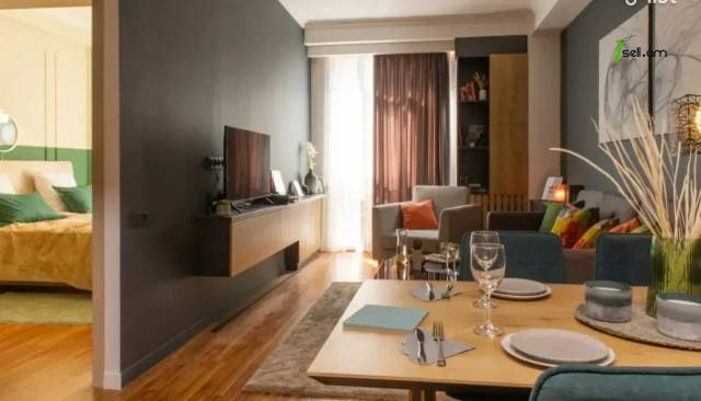 2 սենյականոց բնակարան նորակառույց շենքում Ադոնցի փողոցում, 43 ք.մ., 5/9 հարկ, բարձր առաստաղներ