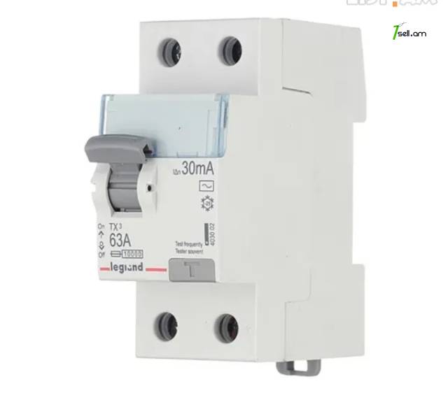 Legrand tx3 (uzo) 2p 63a ac-63/0.03