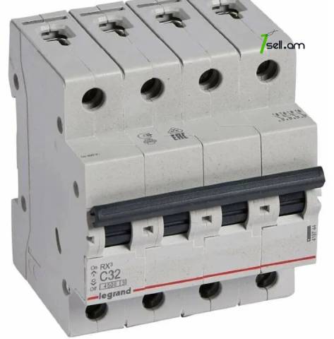 LEGRAND RX3 4P C32A ավտոմատ անջատիչ